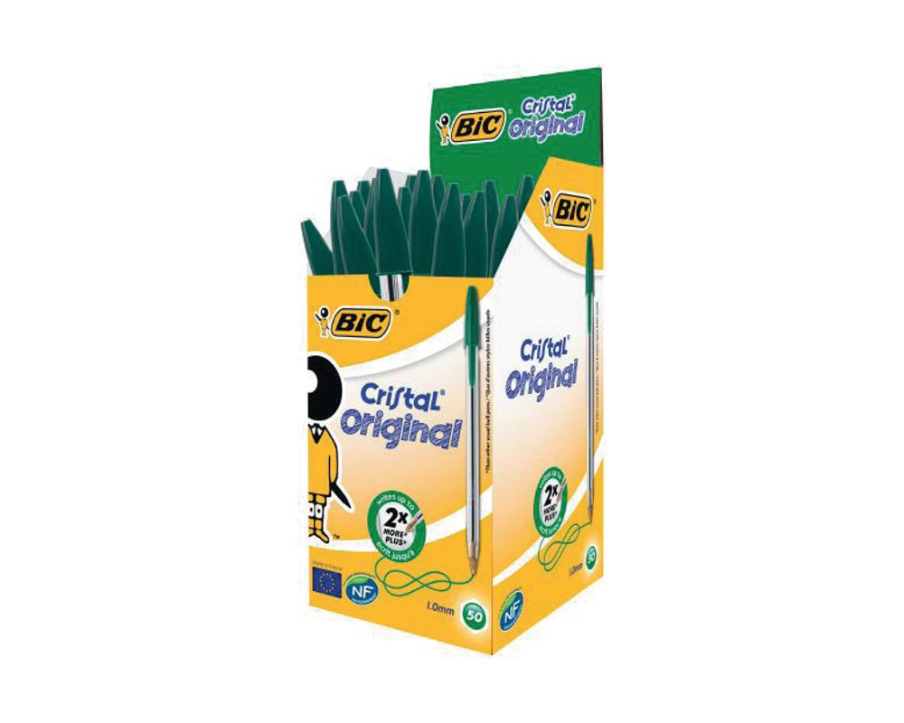 BIC PENS GREEN – 50PK