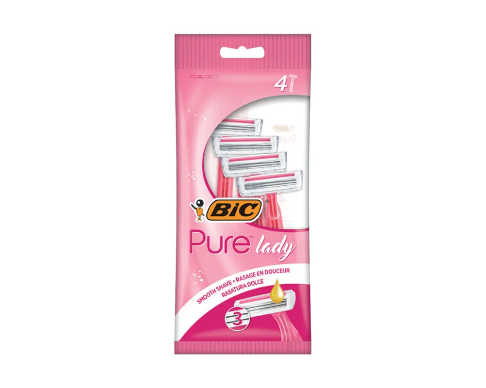 BIC 3 RAZOR PURE LADY 4’S – 20PK