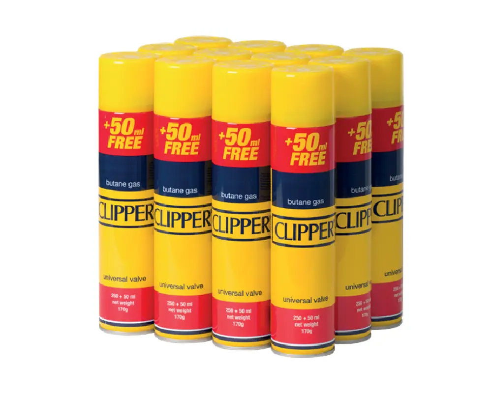 CLIPPER GAS 250ML+50ML FREE – 12PK