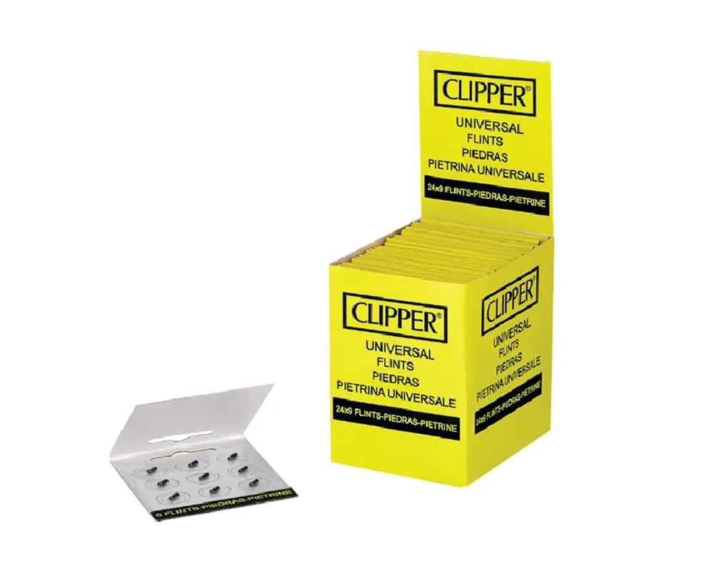 CLIPPER LIGHTERS FLINTS 9’S – 24PK