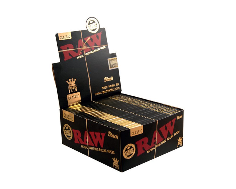RAW PAPER BLACK KING SLIM – 50PK