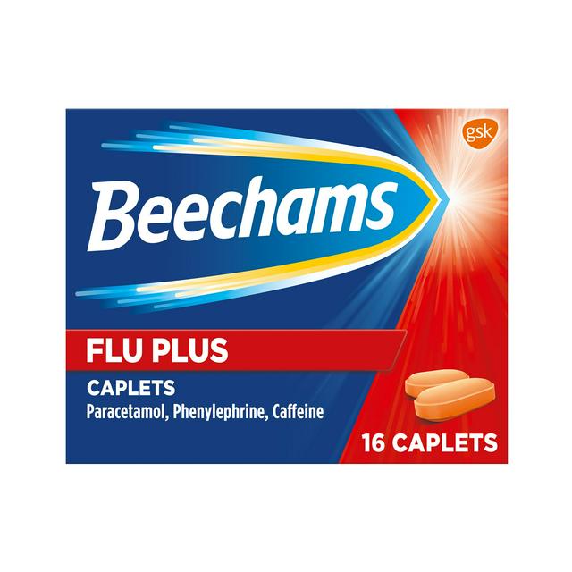 BEECHAMS FLU PLUS TABLETS 16’S – 6PK
