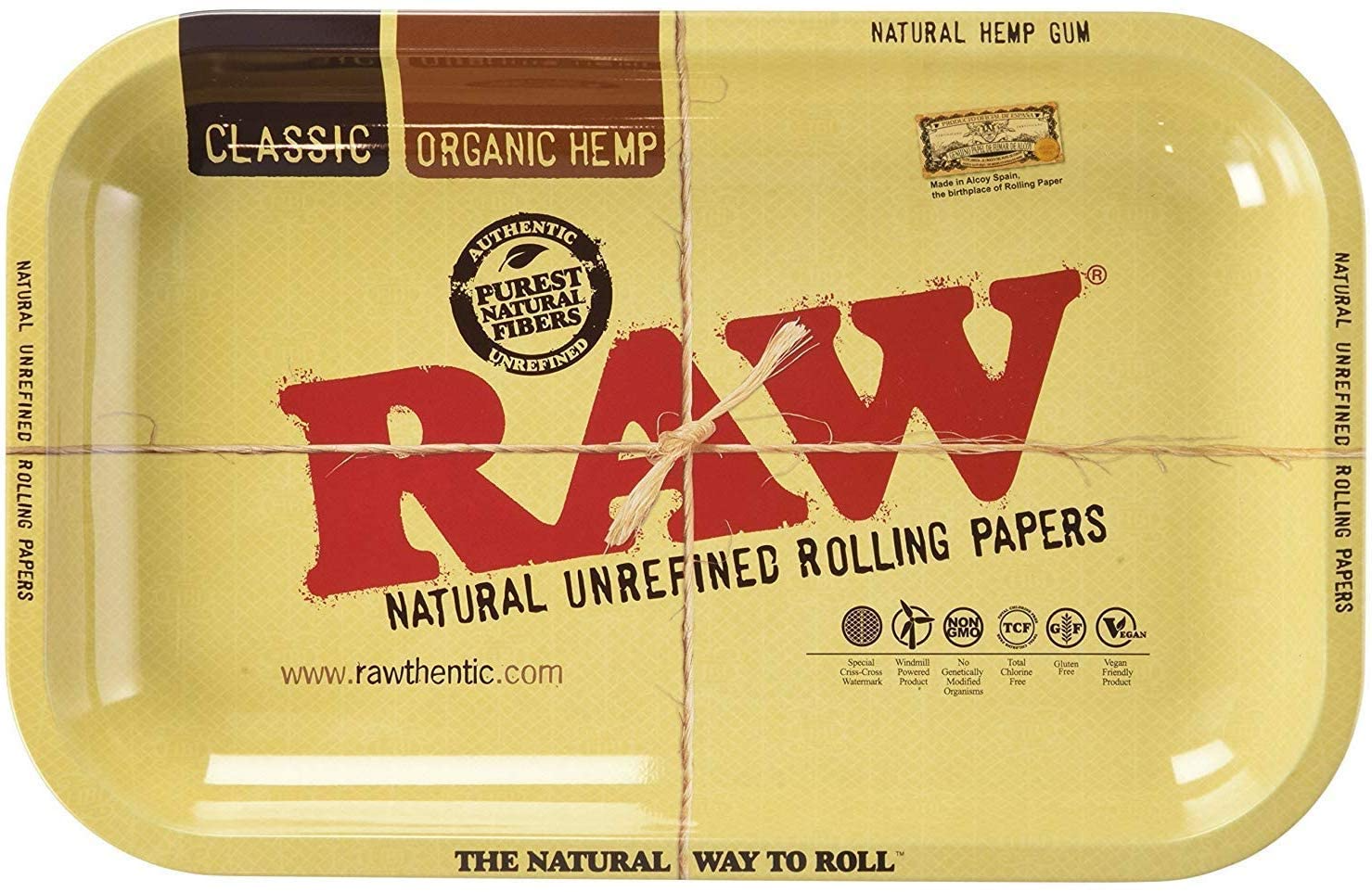 RAW METAL ROLLING TRAY SMALL ORIGINAL