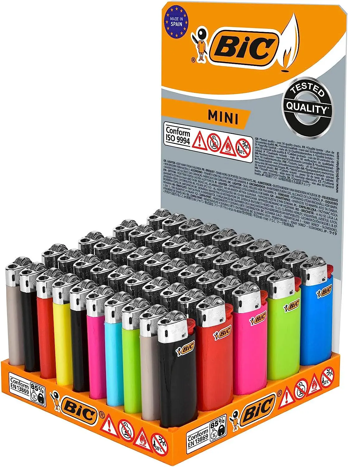 BIC MINI BIC CHILD RESISTANT LIGHTER J25 – 50PK