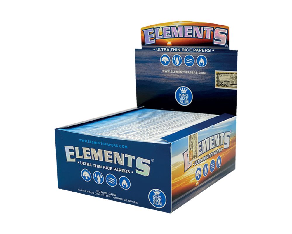 ELEMENTS KING SIZE SLIM PAPERS – 50PK