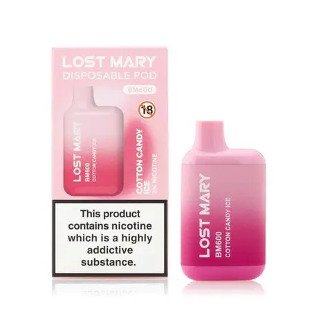 LOST MARY VAPE COTTON CANDY ICE – 10PK