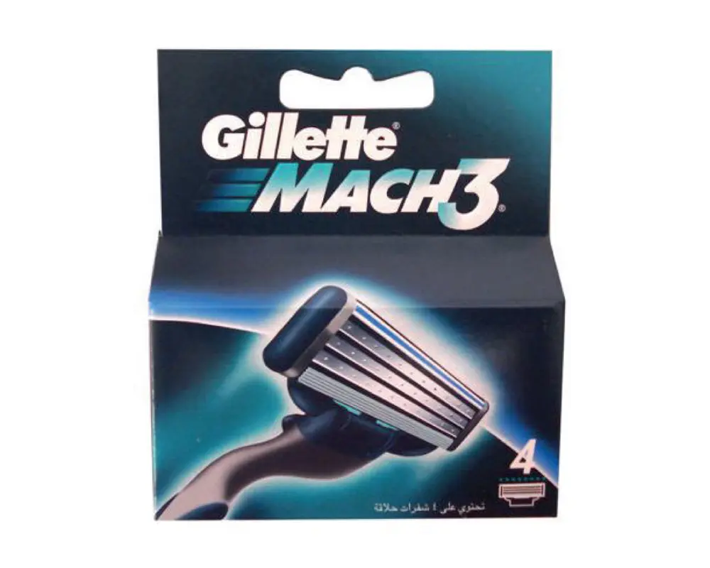 GILLETTE MACH 3 BLADES 4’S – 10PK