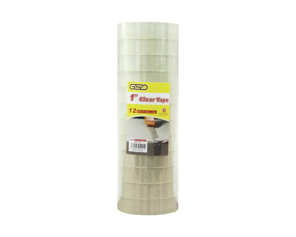 GSD CLEAR TAPE 1″ 40M – 12PK