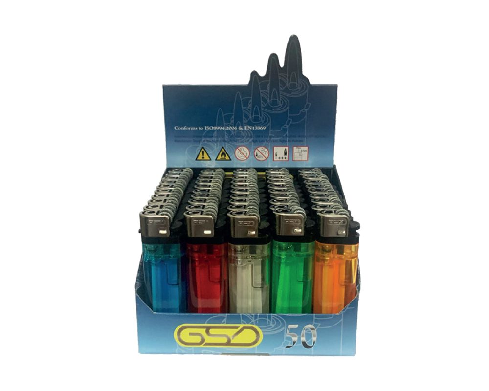 GSD LIGHTERS DISPOSABLE – 50PK