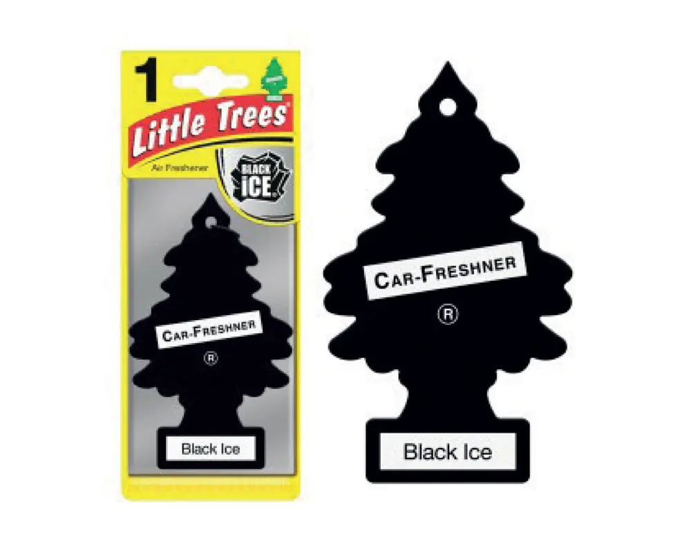 LITTLE TREES CAR AIR FRESHENER BLACK ICE – 24PK