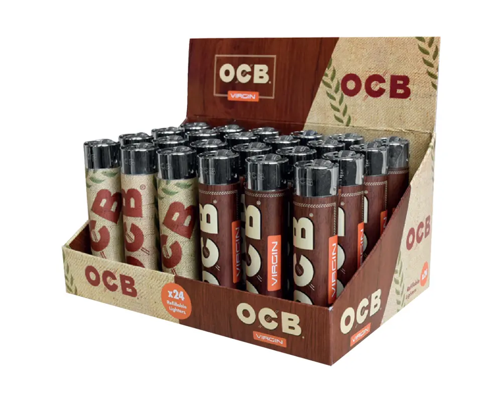 OCB BROWN/ORGANIC LIGHTER – 24PK