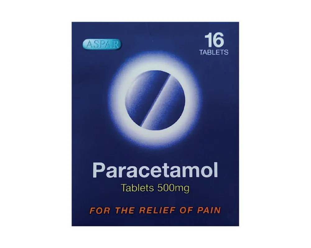 ASPAR PARACETAMOL TABLETS BOXES 500MG 16’S – 12PK