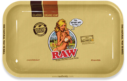 RAW METAL ROLLING TRAY SMALL GIRL