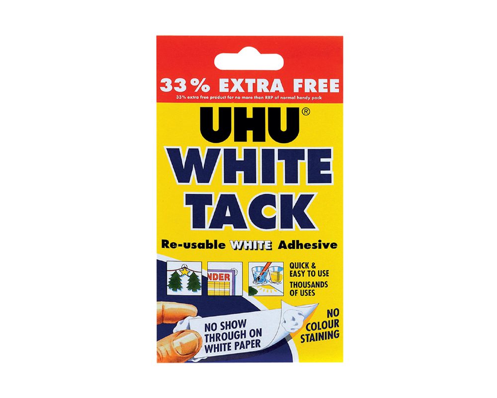 UHU WHITE TACK – 12PK