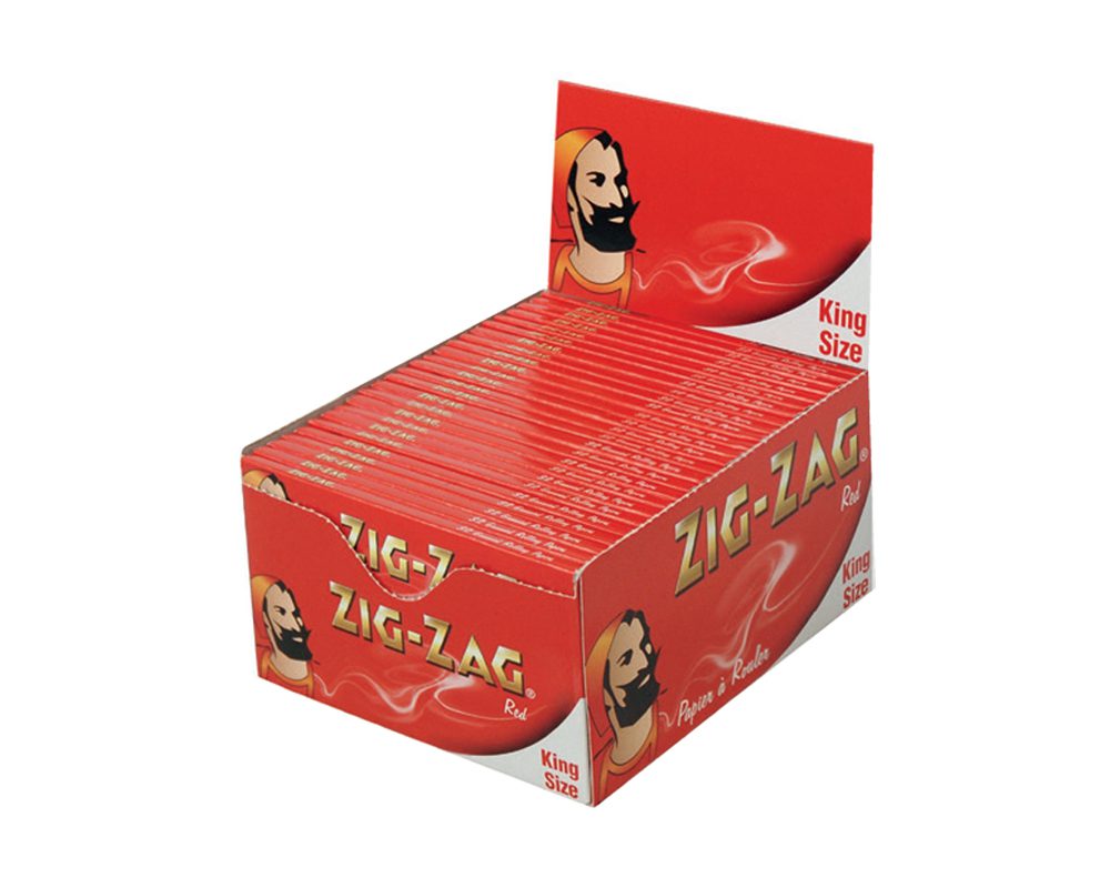 ZIG ZAG KING SIZE RED – 50PK