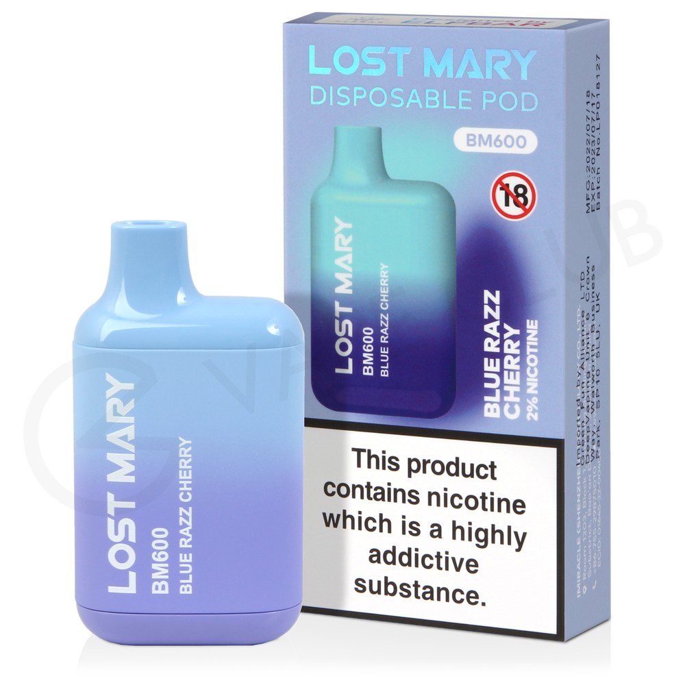 LOST MARY VAPE BLUE RAZZ CHERRY – 10PK