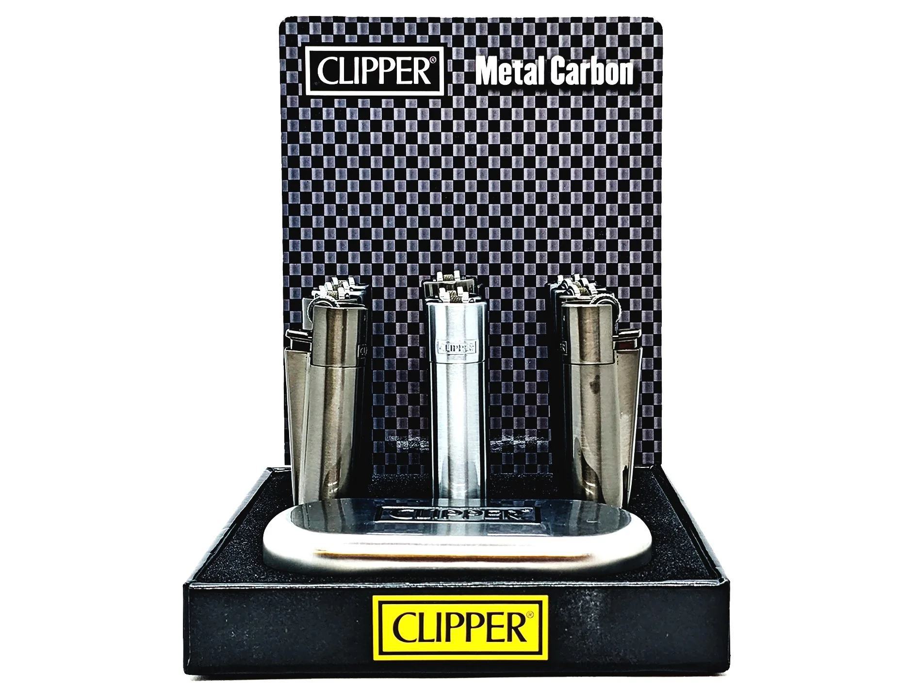 CLIPPER LIGHTERS METAL GIFT CARBON – 12PK