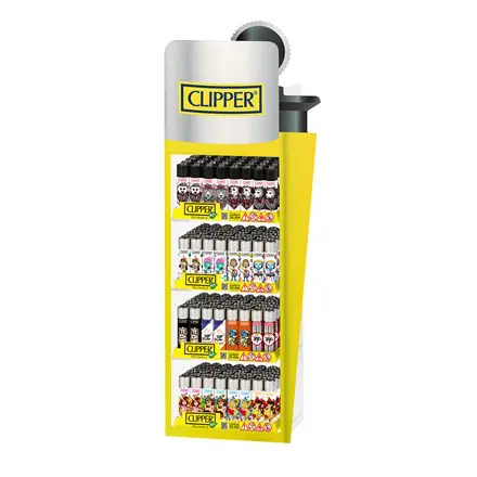 CLIPPER LIGHTERS 4 TIER SHAPE STAND 160+40 FREE – 200PK