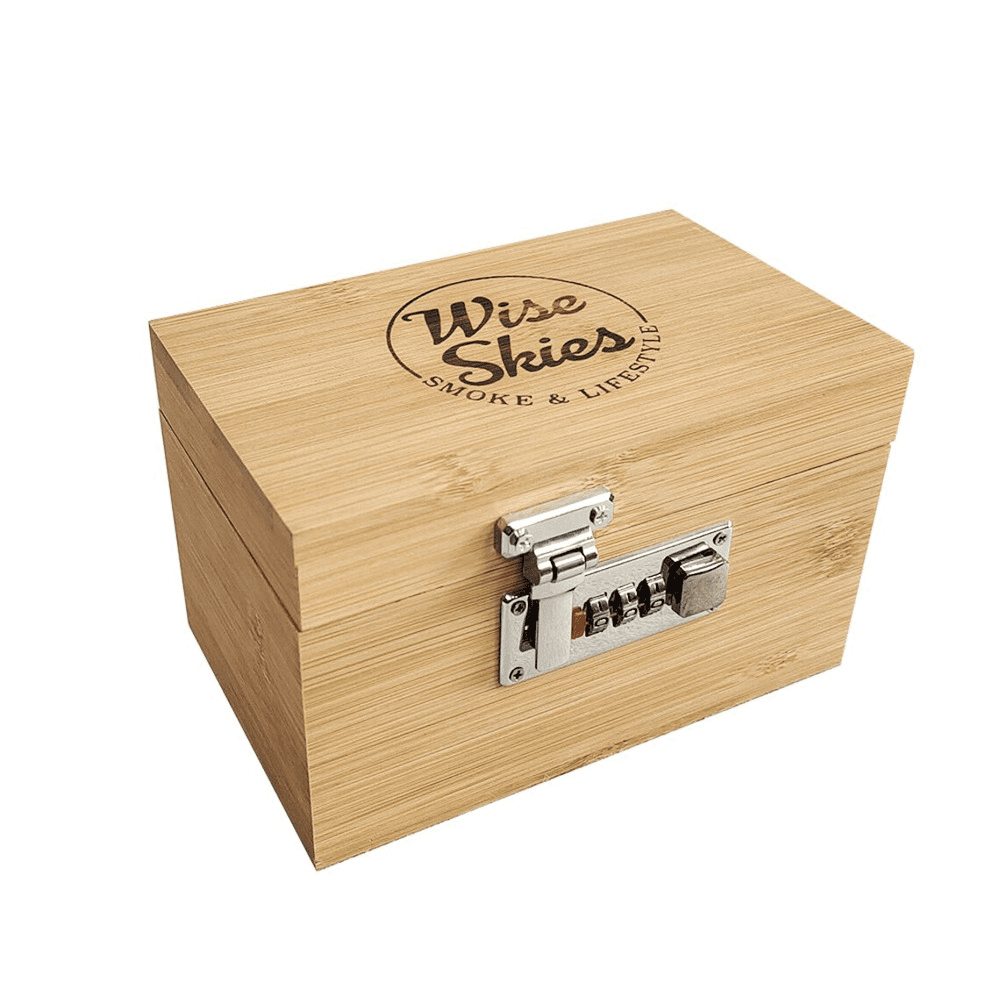WISE SKIES WOODEN BOX WITH LOCK