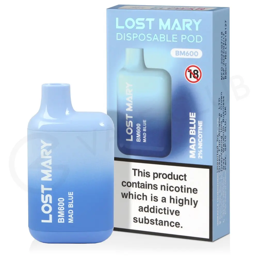LOST MARY VAPE MAD BLUE – 10PK