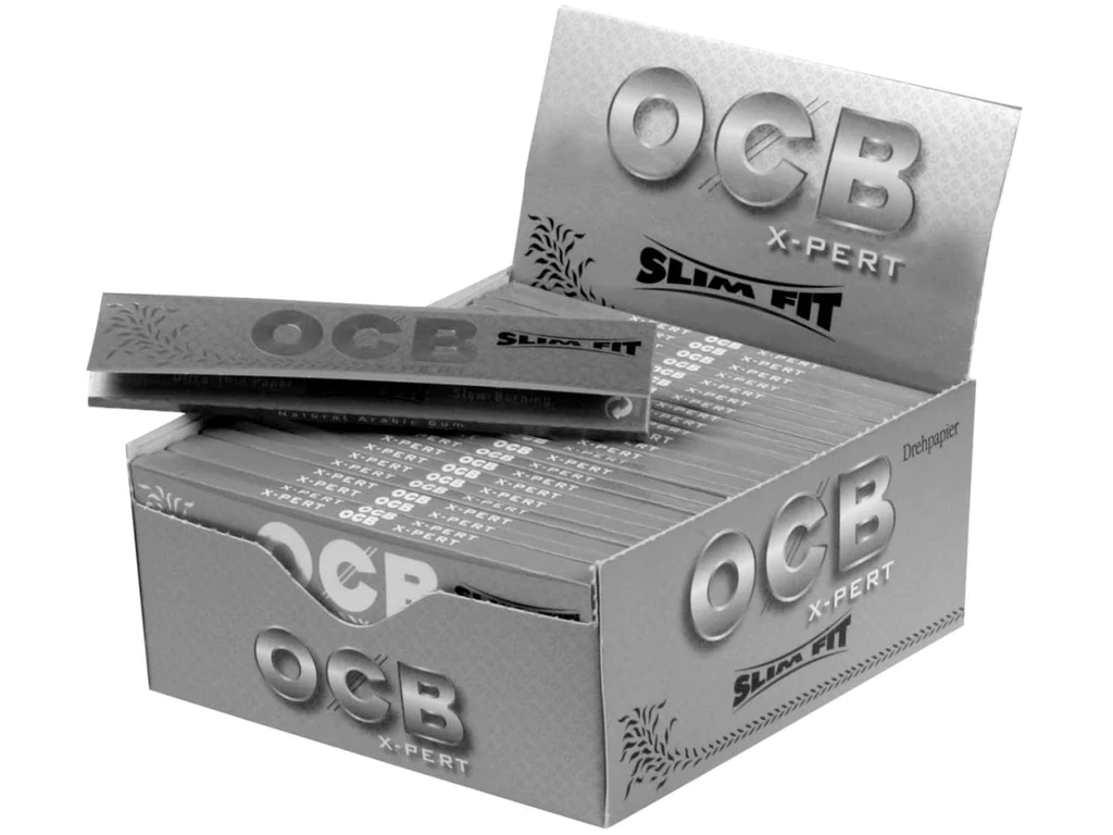 OCB SILVER X-PERT SLIM FIT PAPER – 50PK