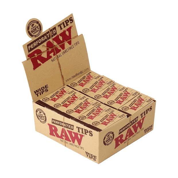 RAW TIPS WIDE PERFORATED – 50PK