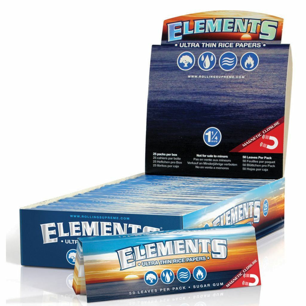 ELEMENTS 1 1/4 PAPER BOX 50’S – 25PK