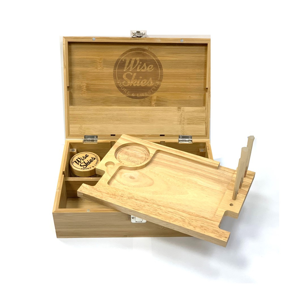 WISE SKIES EXTRA LARGE BAMBOO WOODEN BOX