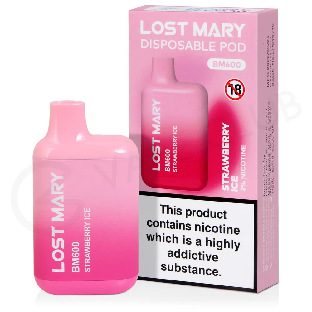 LOST MARY VAPE STRAWBERRY ICE – 10PK