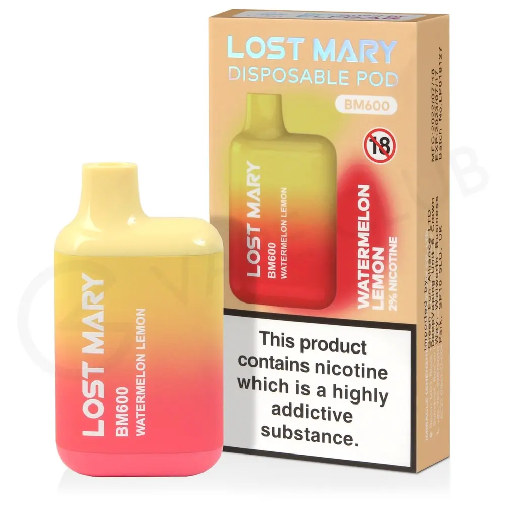 LOST MARY VAPE WATERMELON LEMON – 10PK
