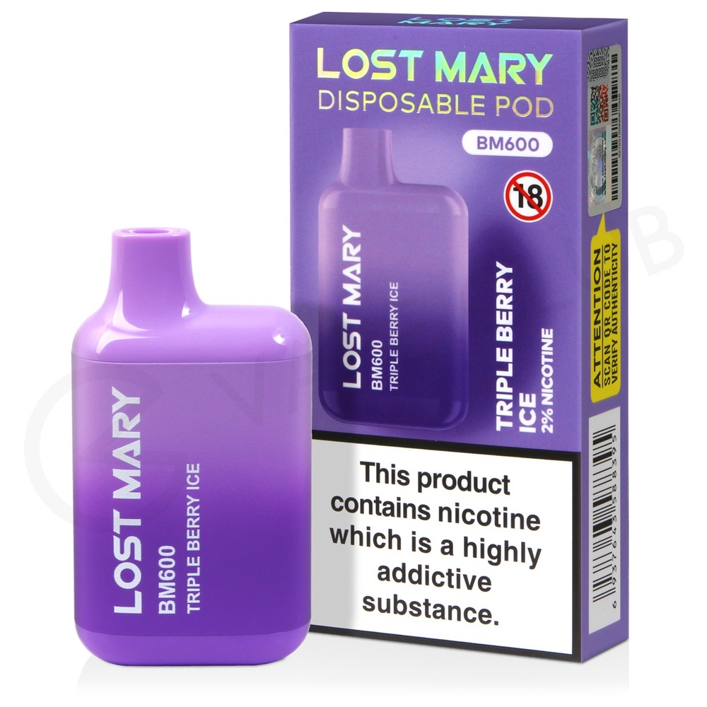 LOST MARY VAPE TRIPLE BERRY ICE – 10PK